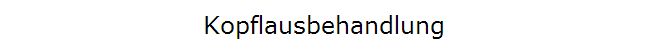 Kopflausbehandlung